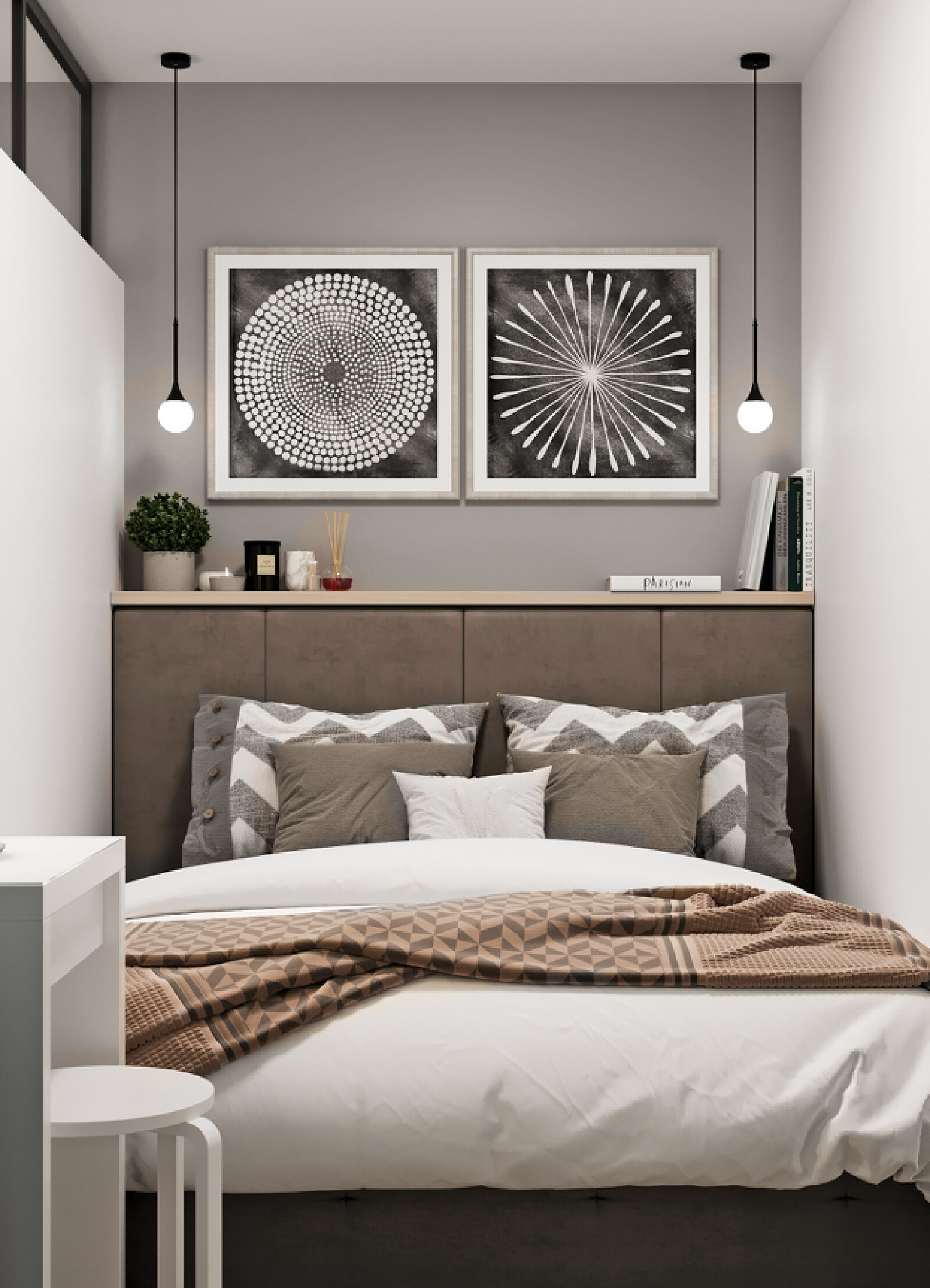 60.8 一个极简白的loft公寓设计