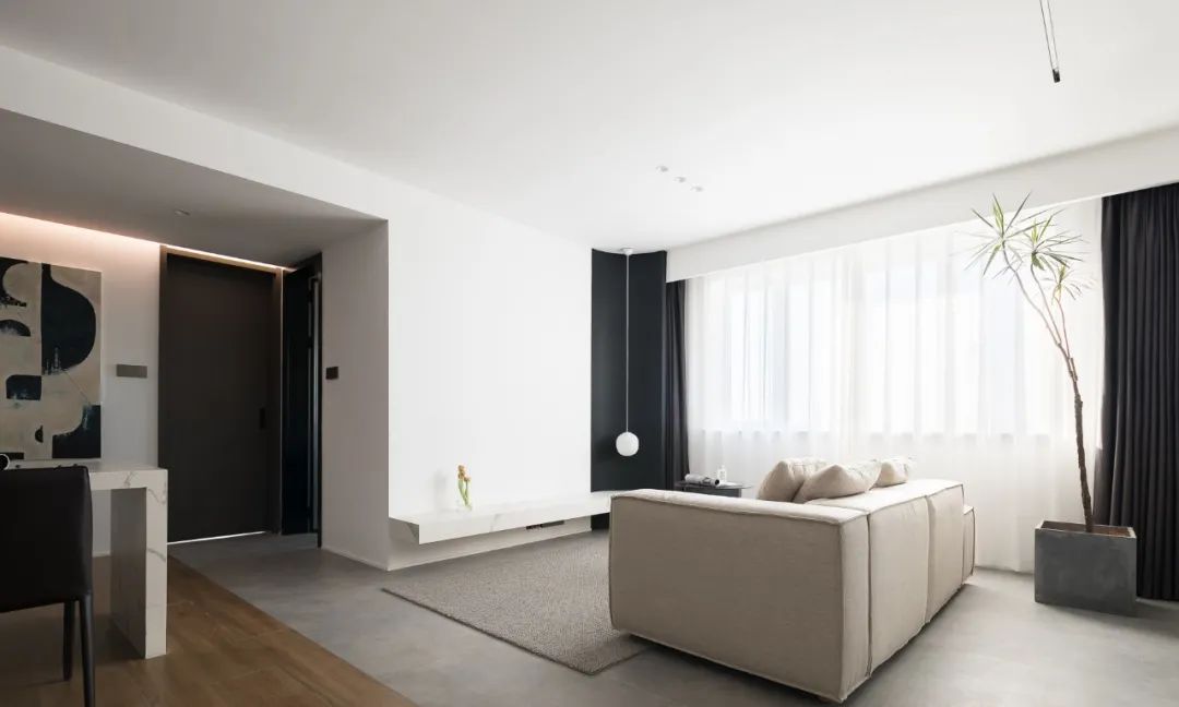 119㎡现代住宅，黑白硬朗，静谧生活