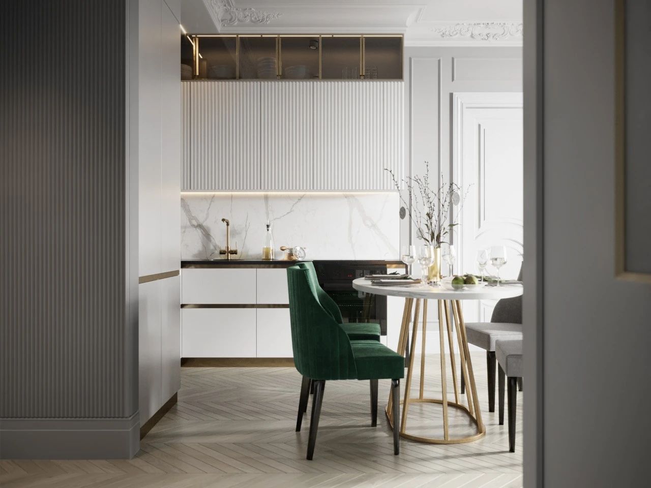 清新蓝绿色公寓，打造出腔调十足的时尚质感！