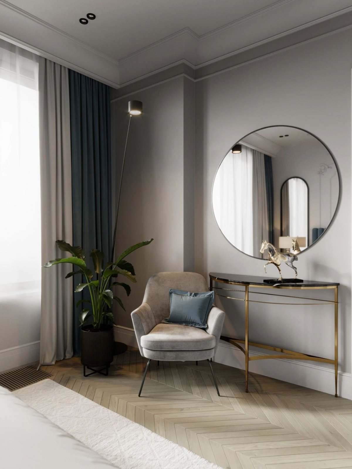 清新蓝绿色公寓，打造出腔调十足的时尚质感！