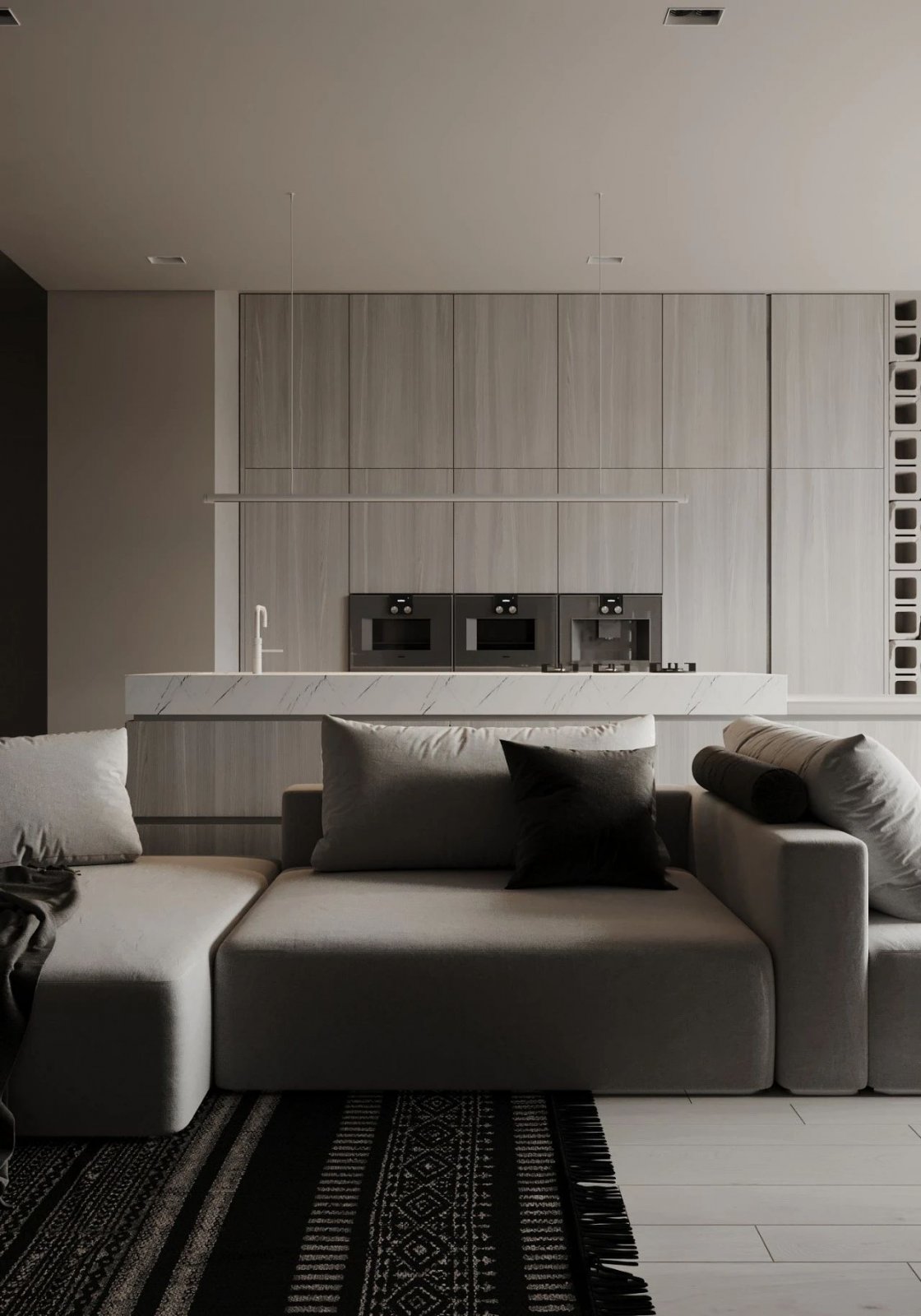 当极简遇上侘寂风，造就质感住宅！