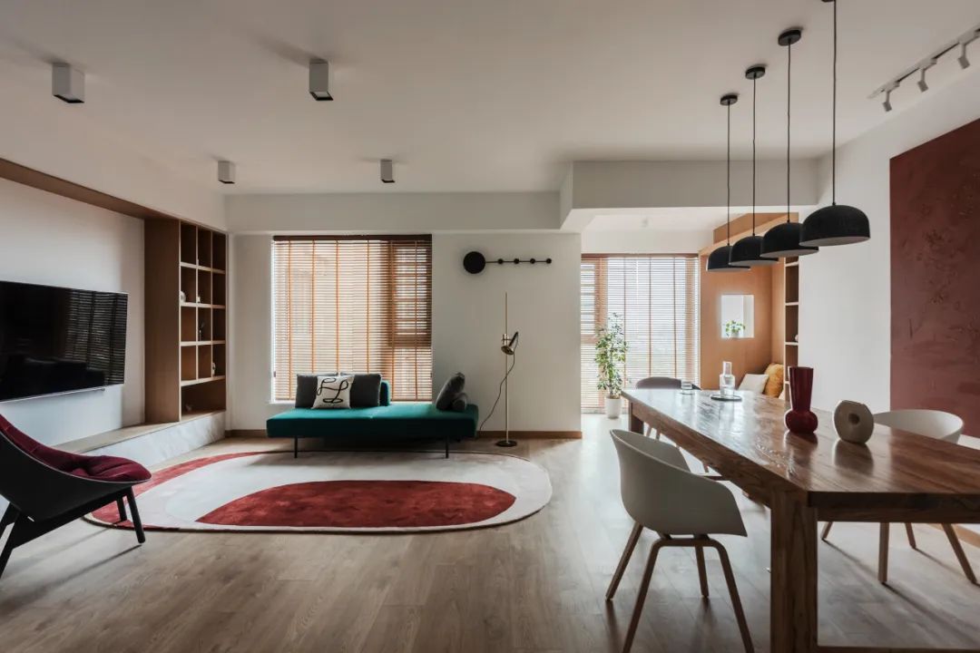 136m&sup2;清平乐&rdquo;配色住宅，​每一寸的闲逸生活气太撩人 。