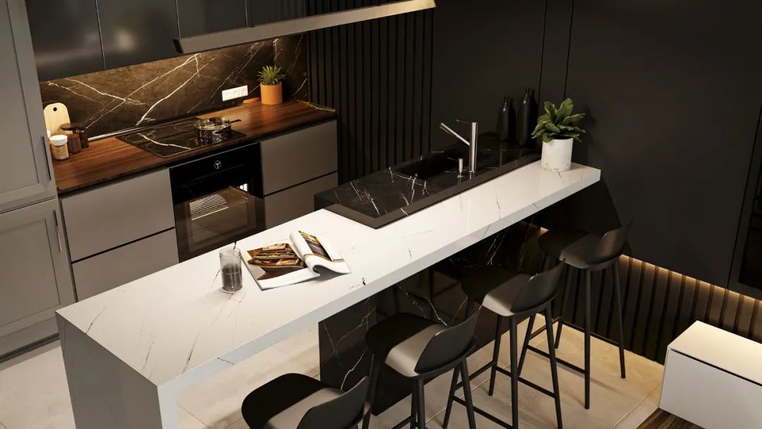 36m&sup2;黑色系公寓，极致品质生活。