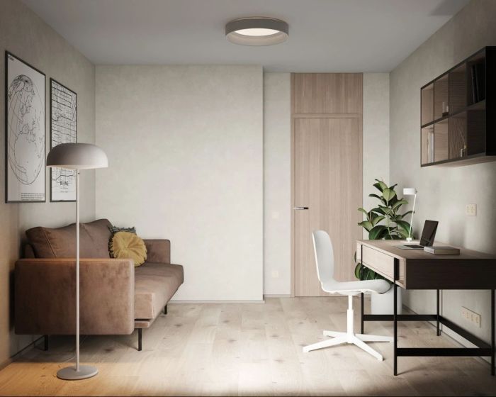 72㎡公寓，配色柔和，营造宁静美学氛围！