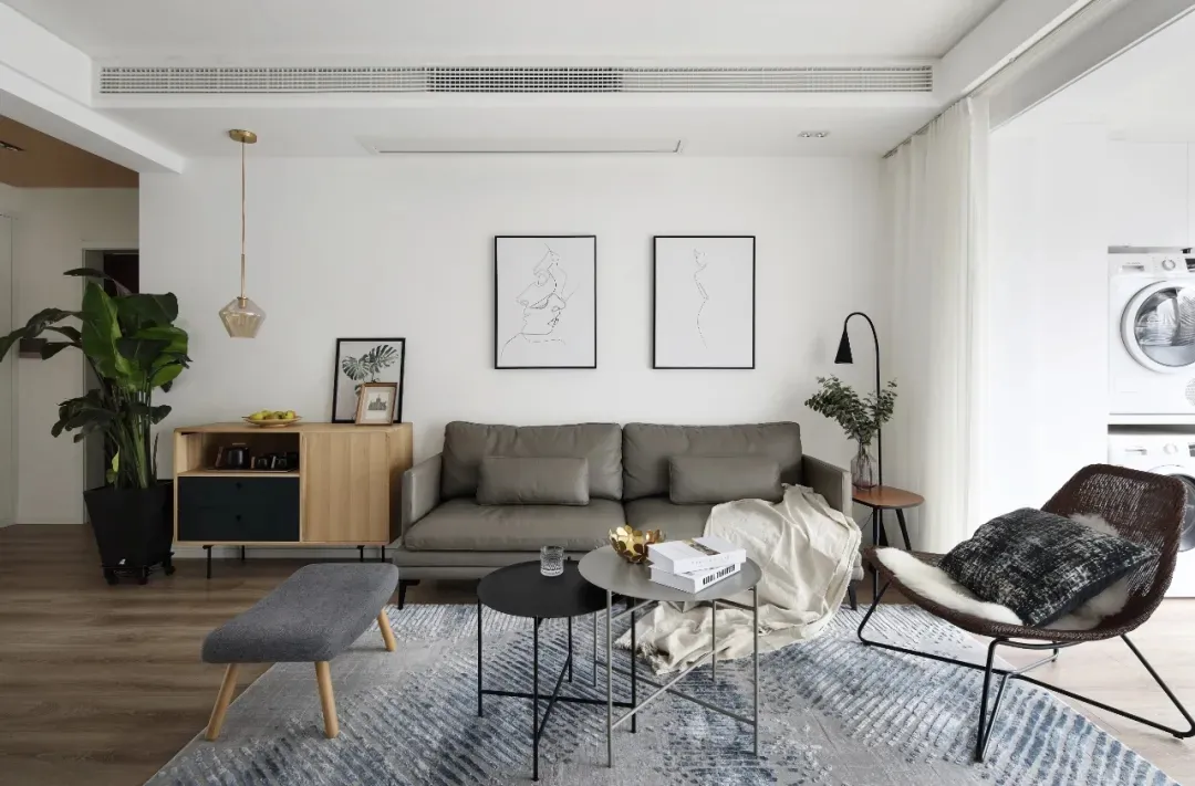 99㎡三室变两室，集颜值与功能于一身，越住越舒适！