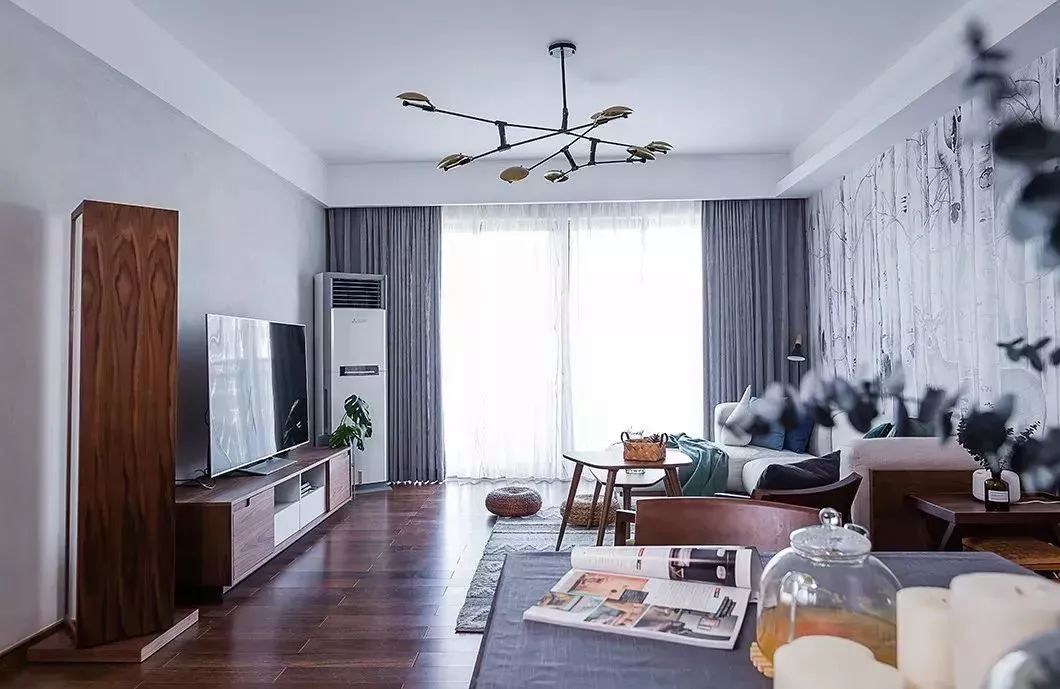 110平简约的莫兰迪色系装修，新家就这样装了，看着太舒服了~