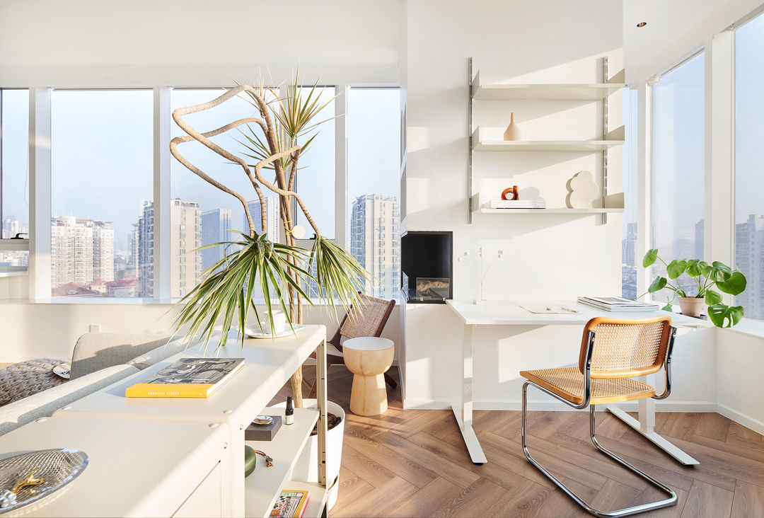 58㎡跃层小公寓，清爽宜人温馨舒适，装下一家三口的幸福