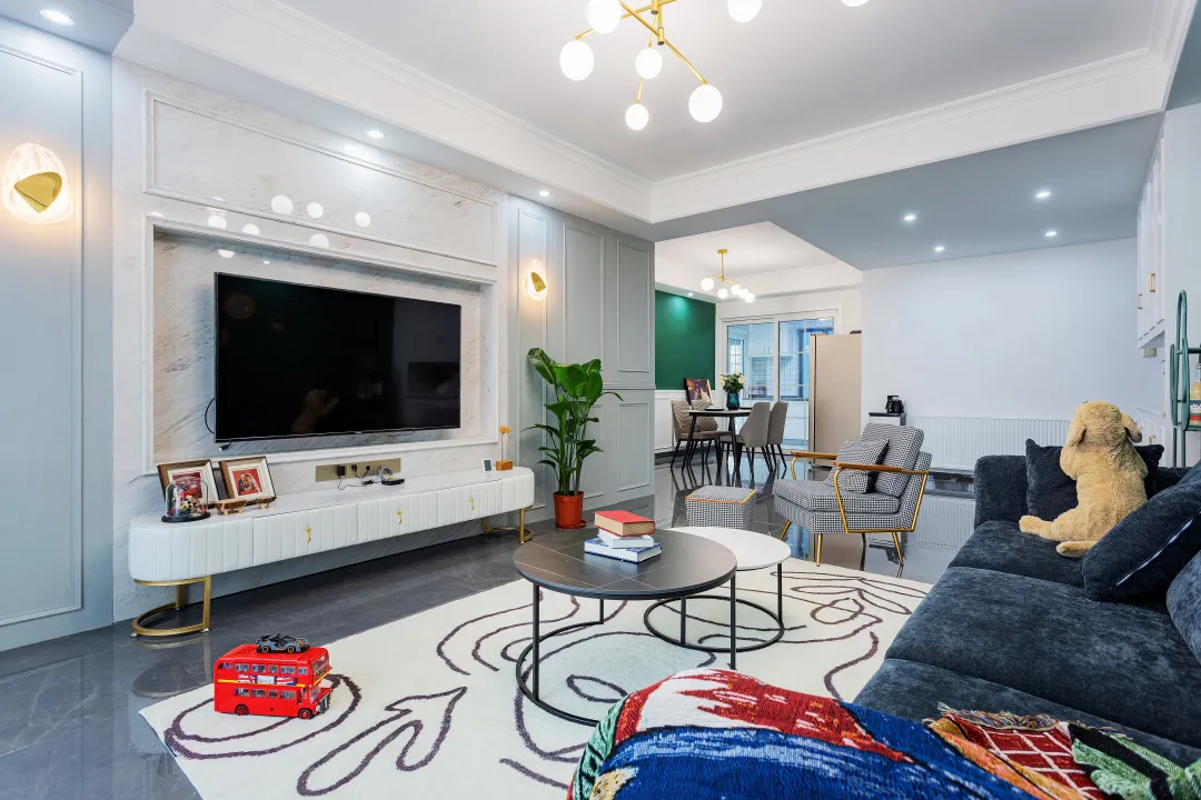 130㎡复古轻奢：Life in color，ins轻奢风的干净简洁