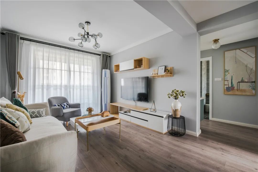 小户型必看！85㎡现代简约两居，这样设计好温馨