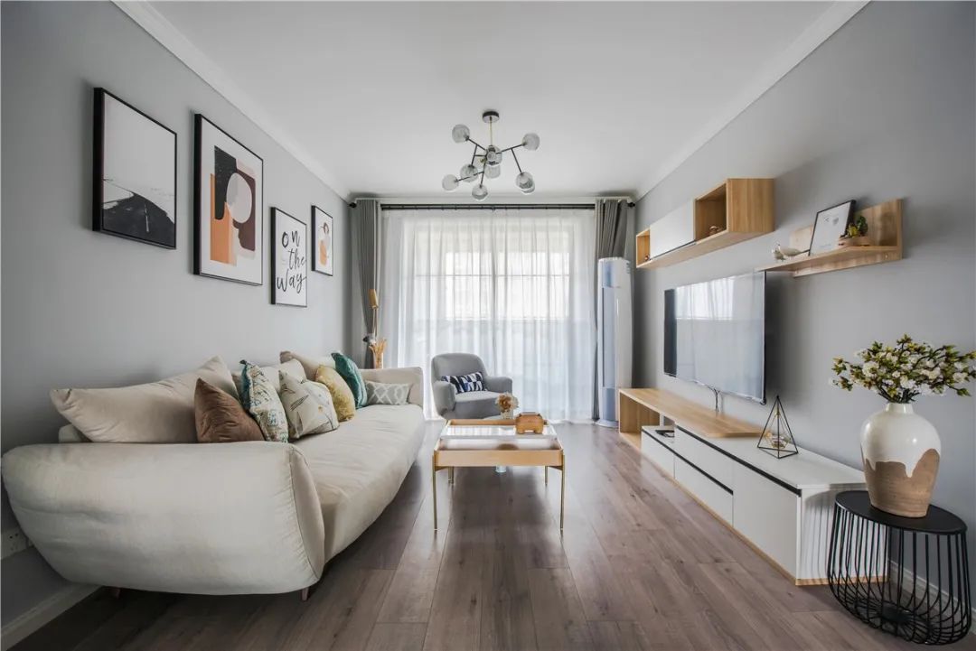 小户型必看！85㎡现代简约两居，这样设计好温馨