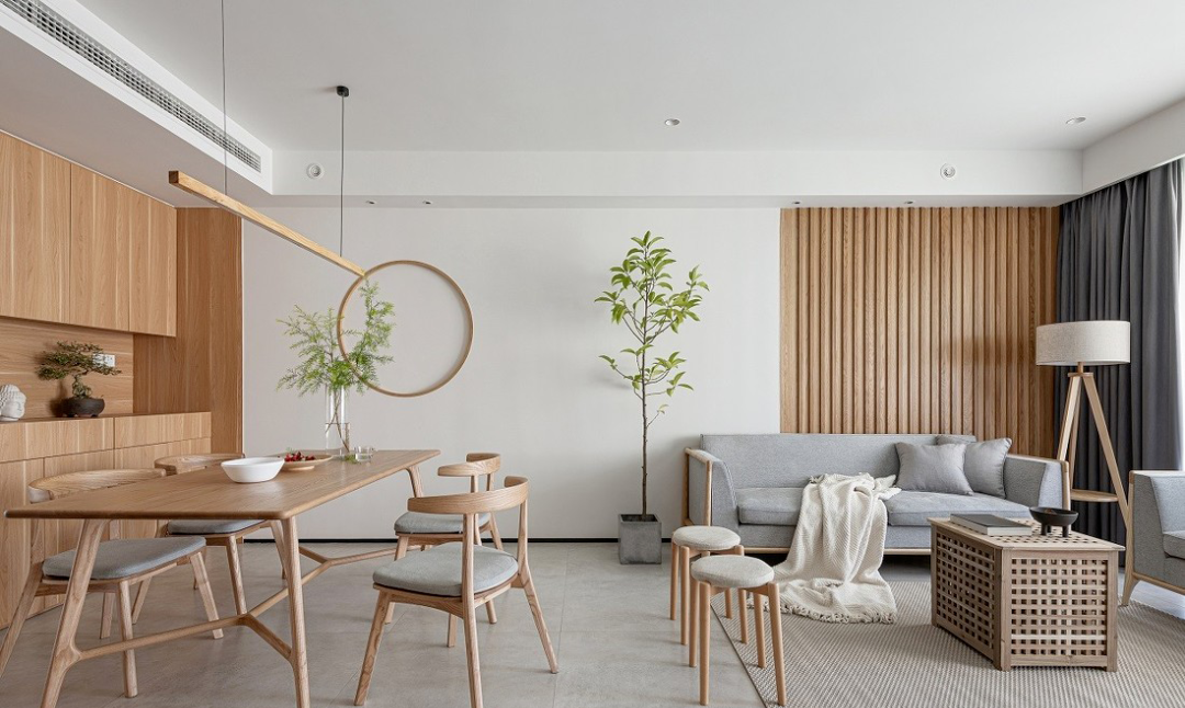 130㎡日式3室2厅，最简洁的色调搭配出自然本真的生活空间