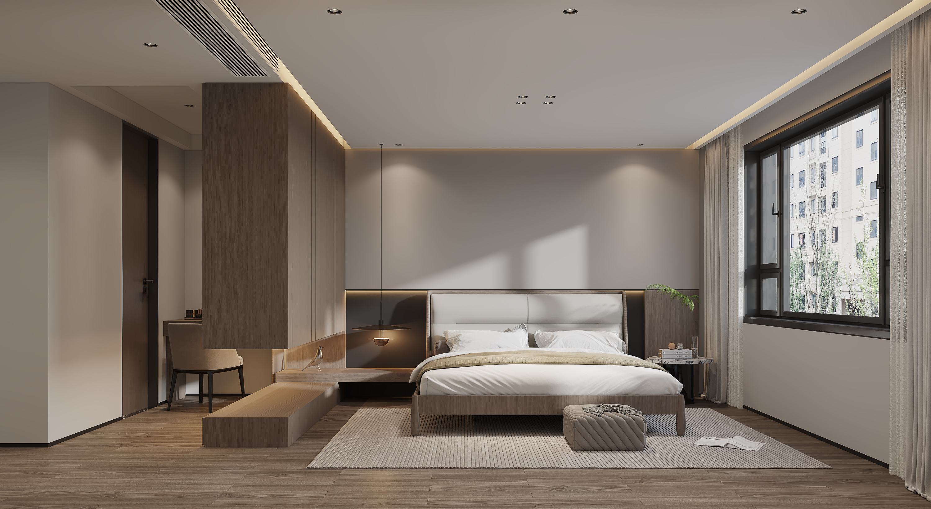 135㎡意式轻奢三房两人厅