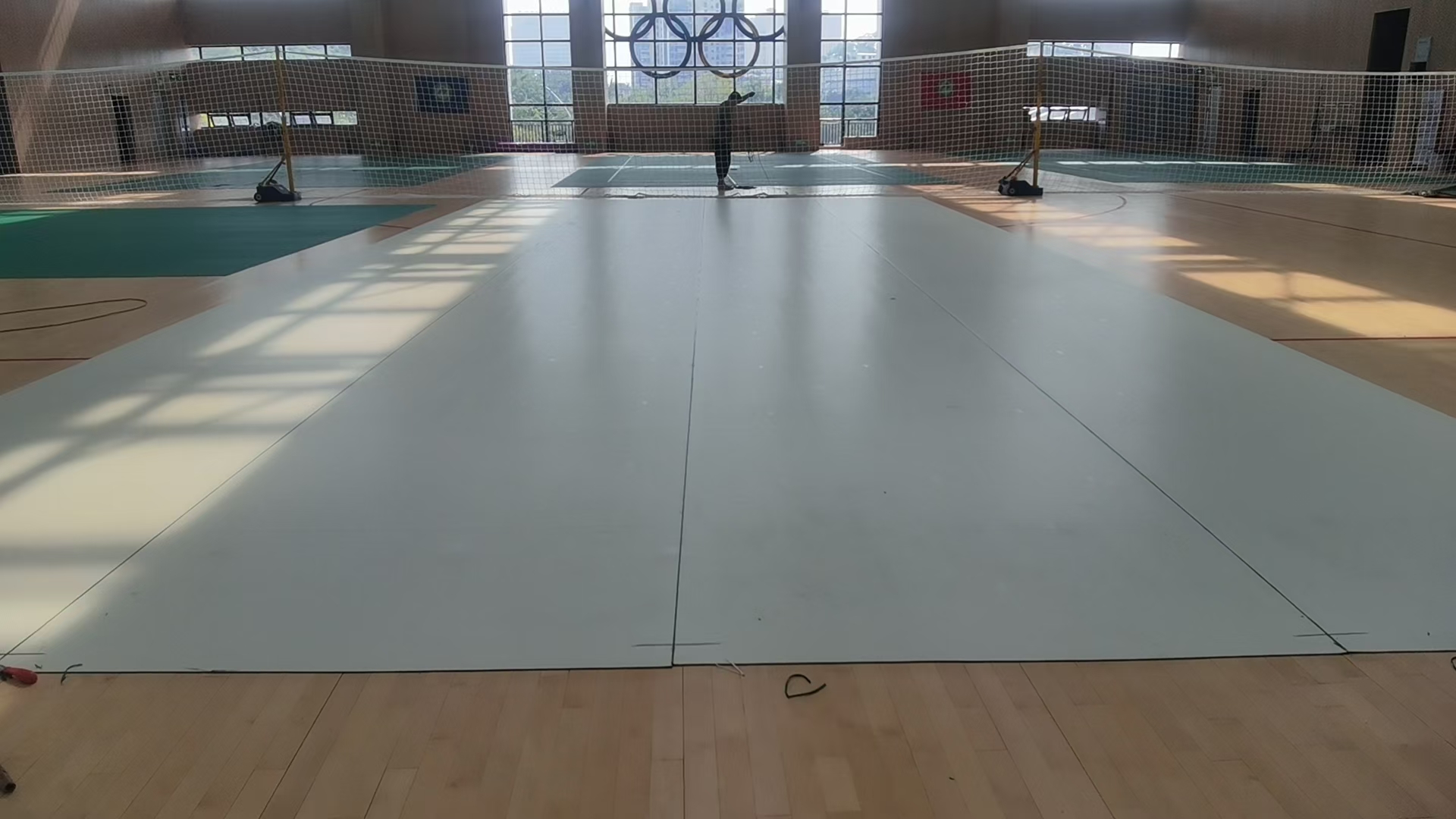 气排球  自流平 已完工