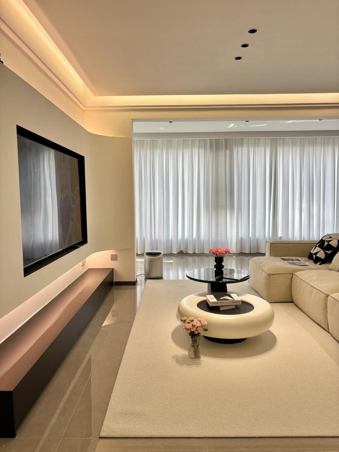 130平现代风格，简单的搭配，也可以提升装修的整体效果