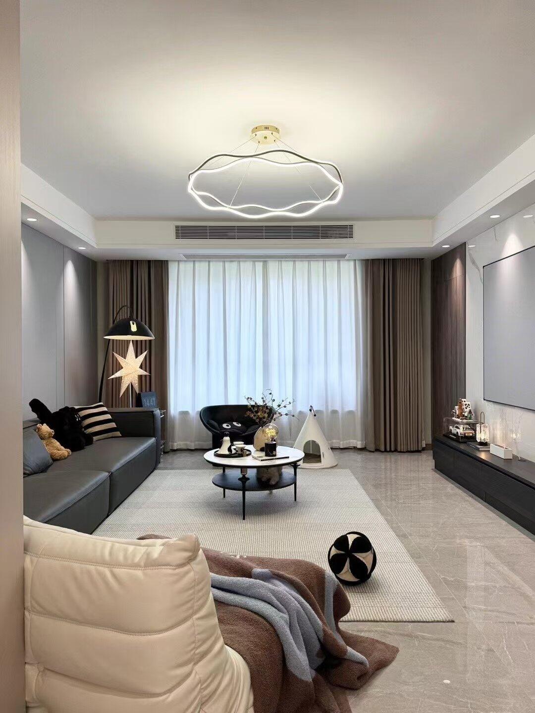 120平 现代风格，整体简约大气又不容易过时