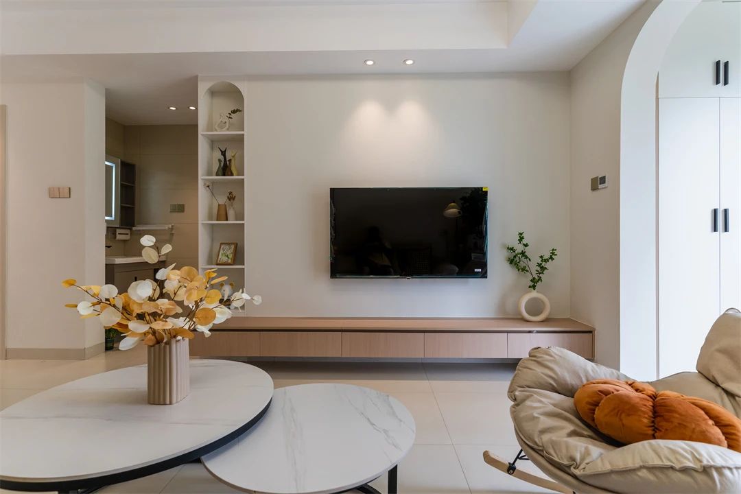  87.5㎡简约奶油：将空间打开，小户型也实现空间自由！