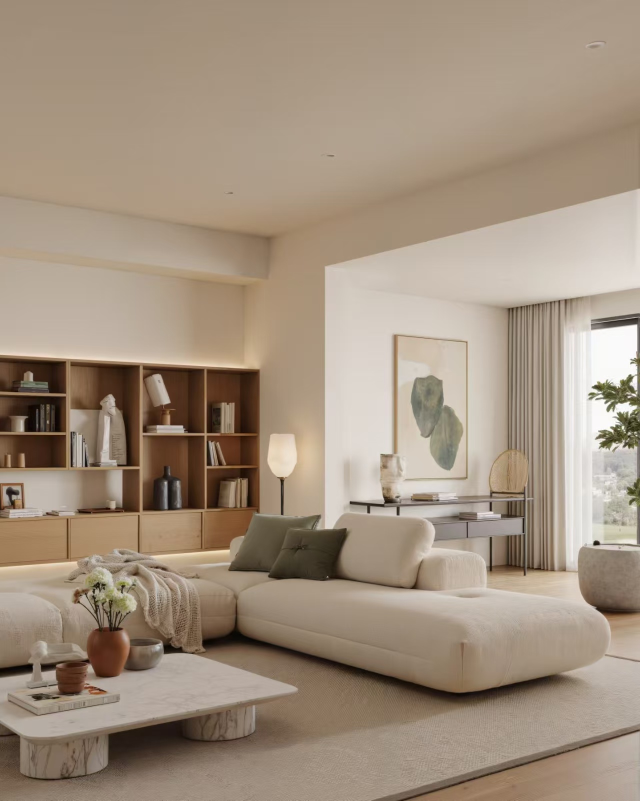 150奶油风原木风