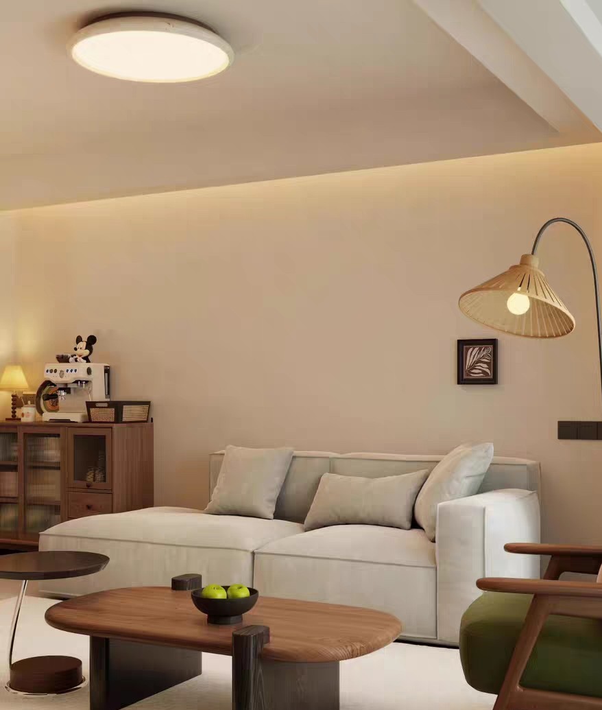 原木风暖调客厅   柔和灯光+质感家具，治愈系居家空间的理想范本