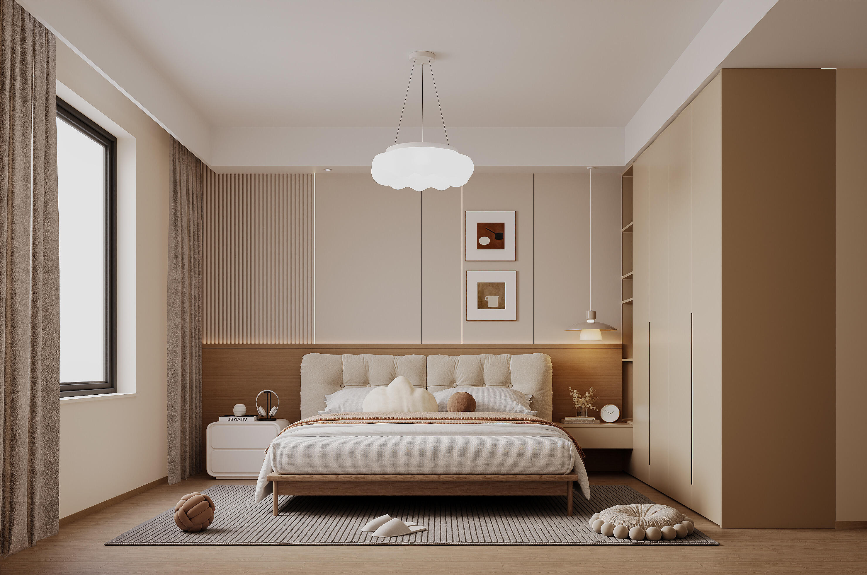 130平原木奶油风