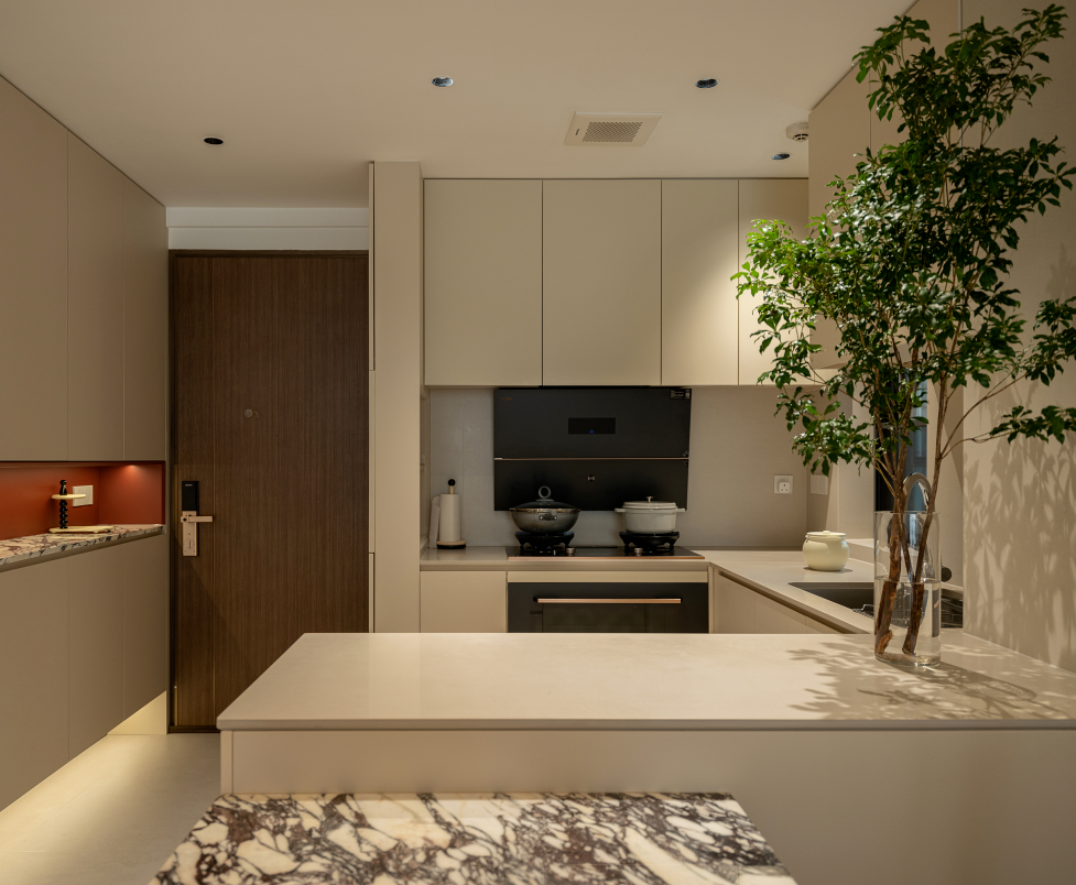 120㎡法式奶油风，弧形元素+可可蛋奶，入目皆是软糯与温柔！