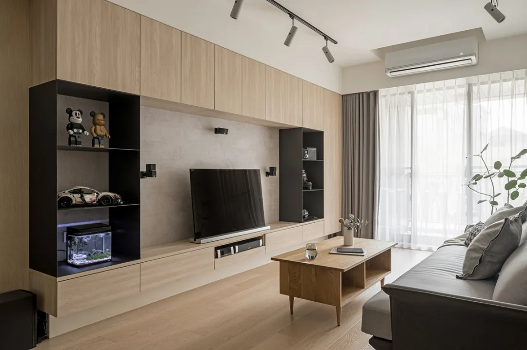 73㎡北欧风小户型，全屋大白墙+木质家具，干净又清爽