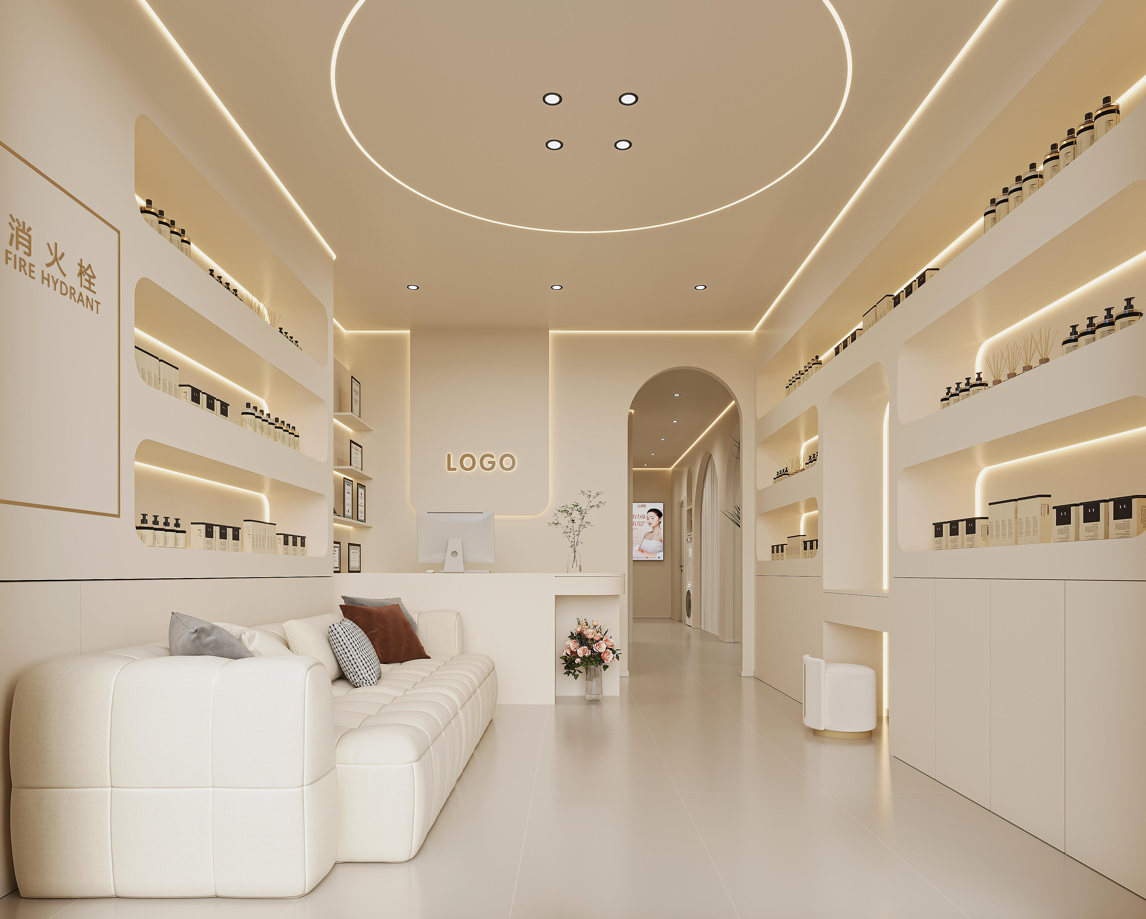 200平美容院装修