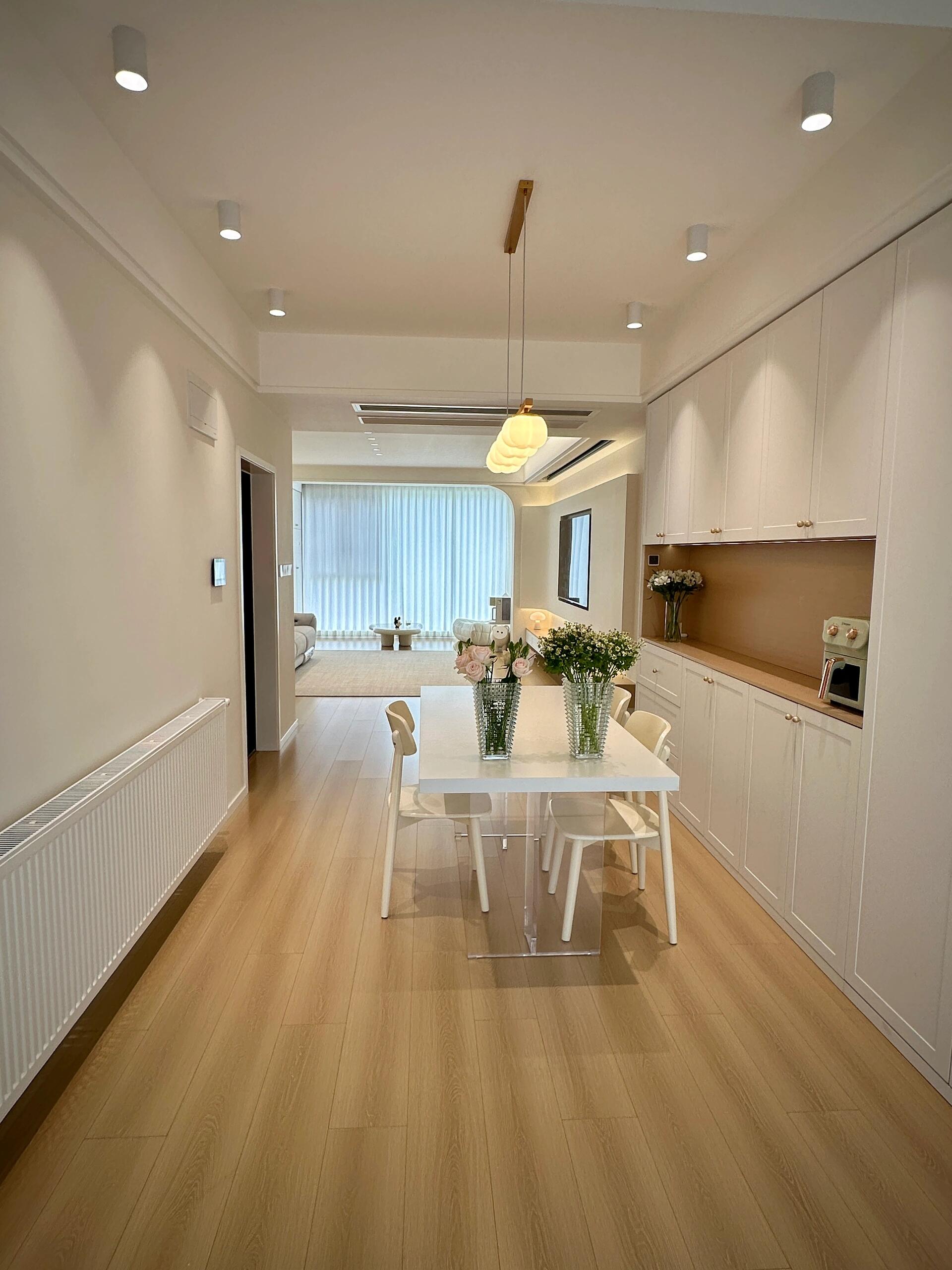 97平旧房改造极简奶油风落地！！！