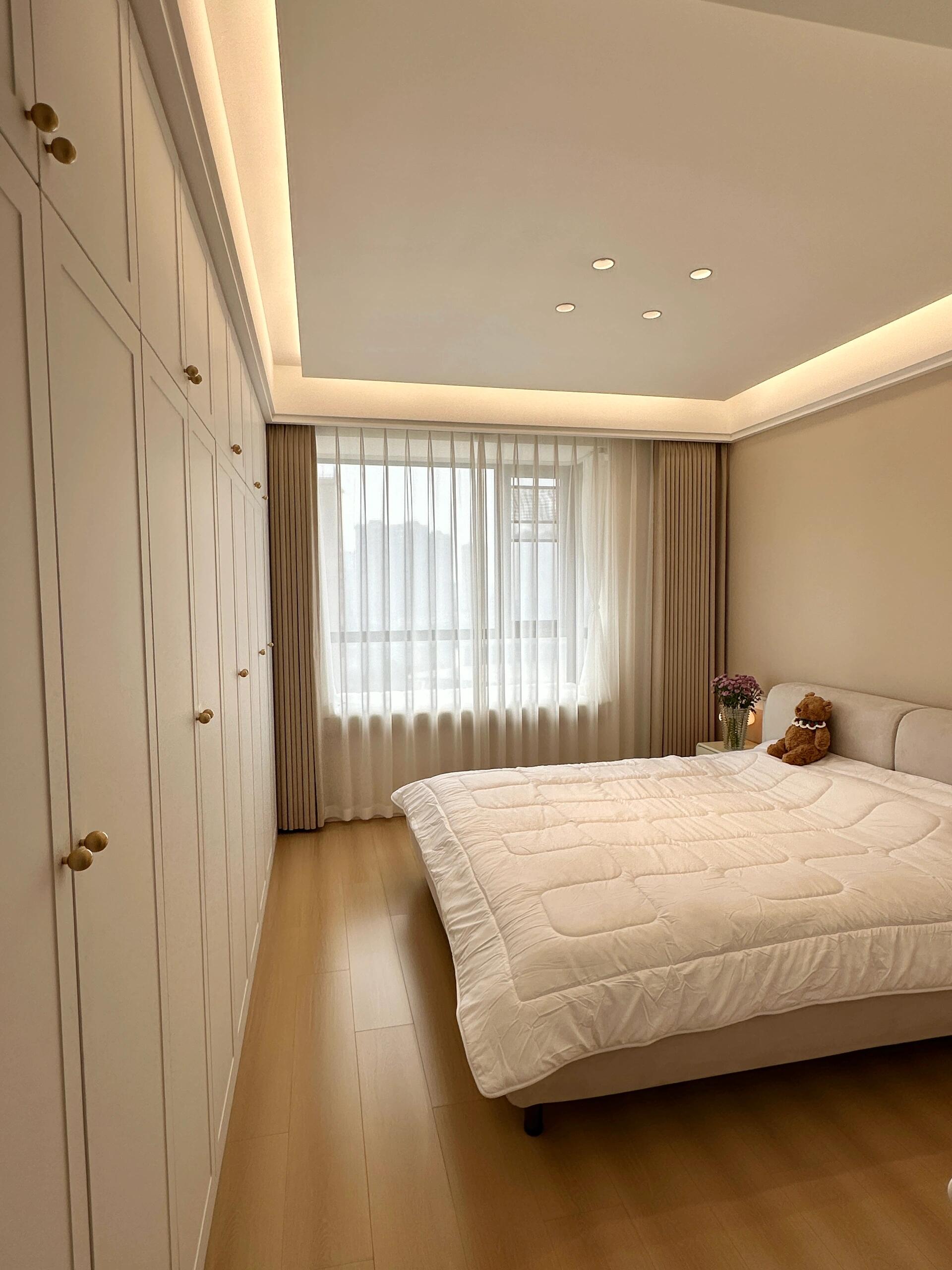 97平旧房改造极简奶油风落地！！！