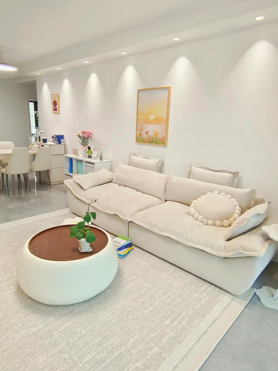 120平油漆工完工案例分享 ，穷装，简单刮个大白墙！