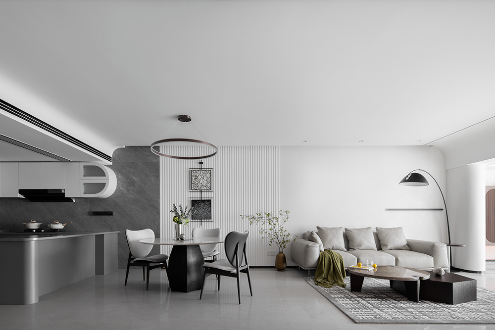 160㎡简约公寓，单色调打造的高级感！