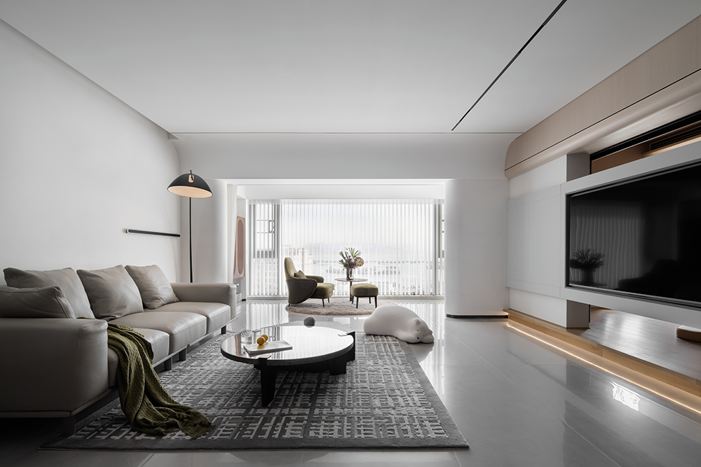 160㎡简约公寓，单色调打造的高级感！