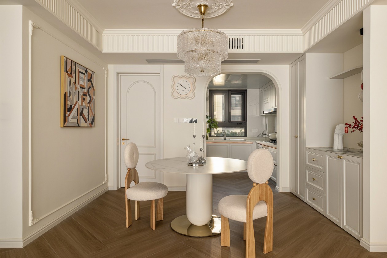 128㎡法式轻奢风，浪漫织梦，静谧之享