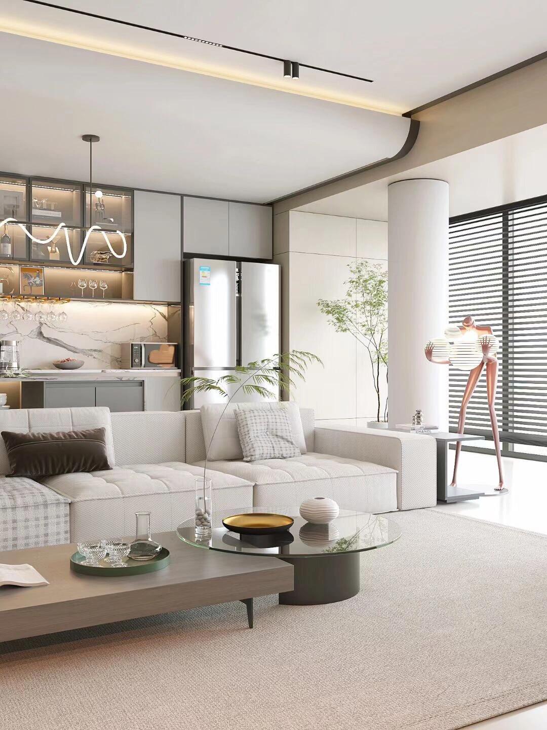 127平简约风格，简净的低饱和色系，诠释结构与色彩之美！