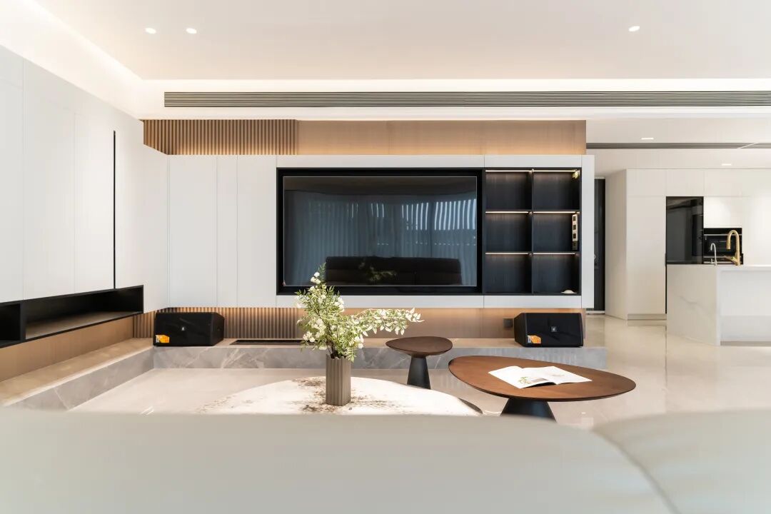  288㎡现代风格：空间流动与光影交织，现代大平层的极致简约！