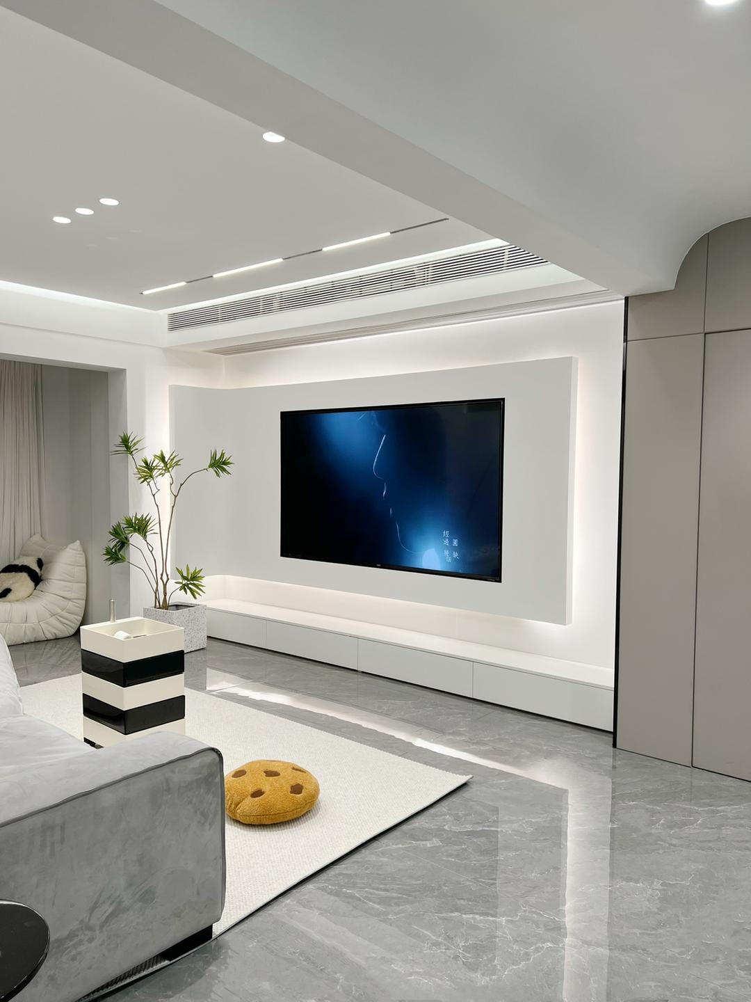 110㎡黑白灰现代风格