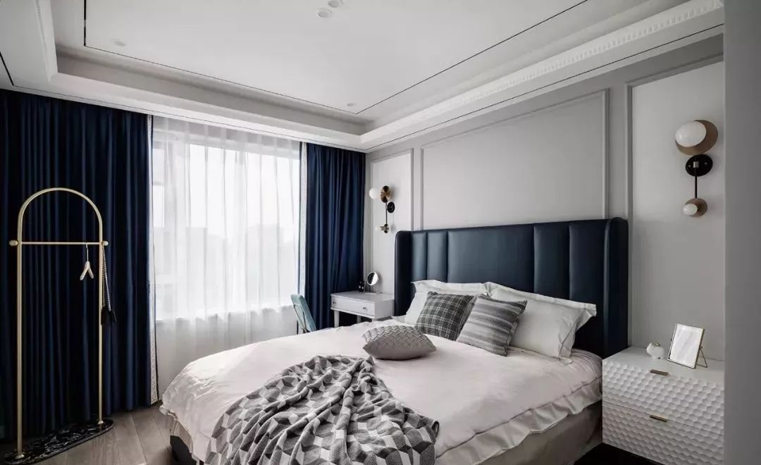 89㎡现代欧式混搭风，优雅经典蓝搭配，亲朋好友都说美爆了！