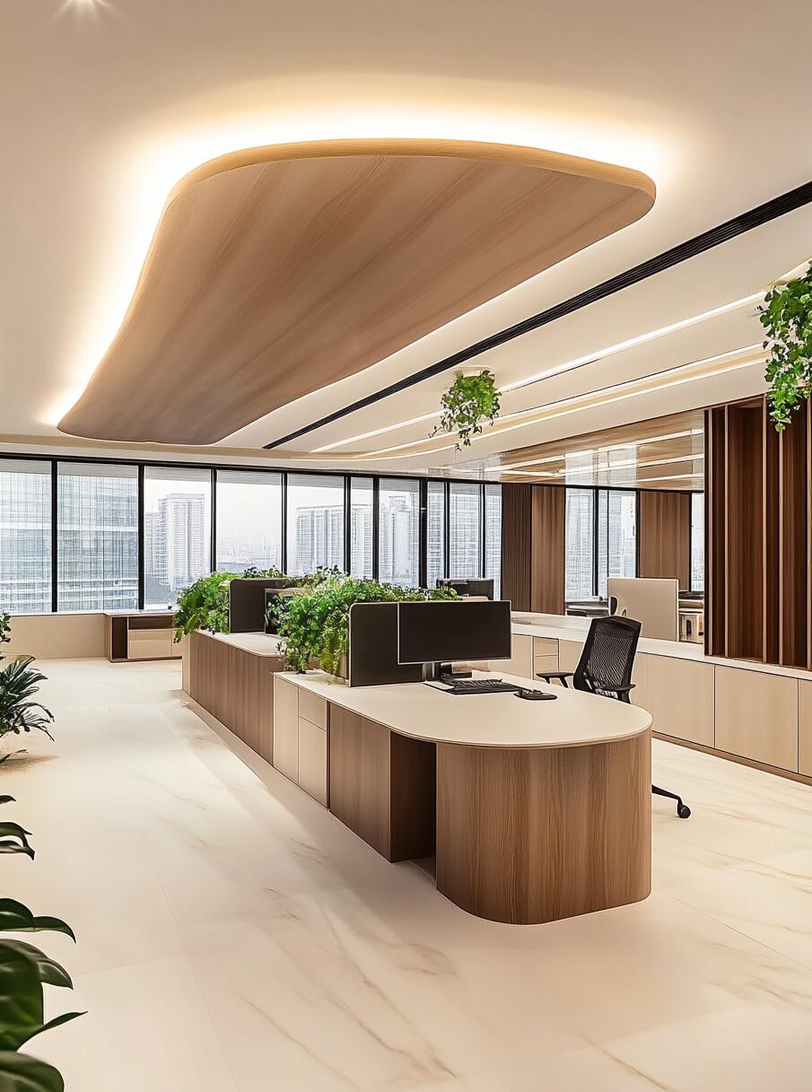 1000平办公室装修案例