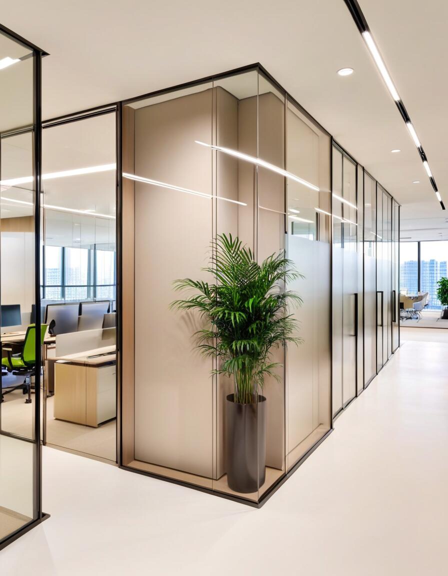 1000平办公室装修案例